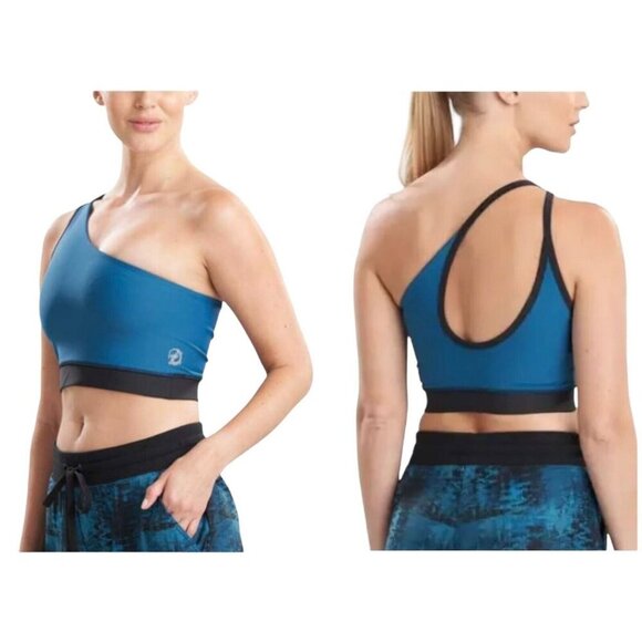 Josie Natori Womens Size‎ S Jade Solstice Asymmetrical Cropped Top NWT - Picture 2 of 6